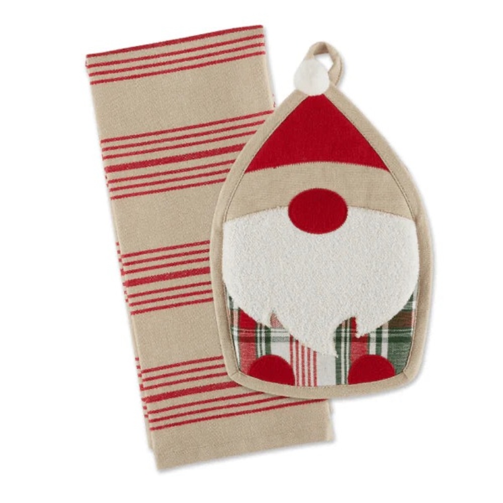 Gnome Potholder Towel  Gift Set